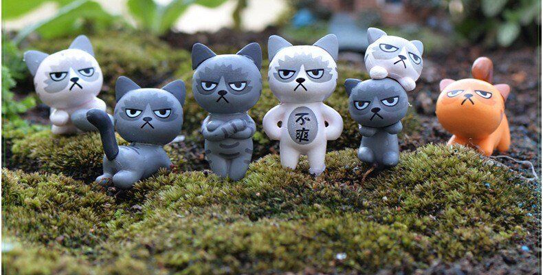 Миниатюрная фигурка "Сердитые котята" | Интернет-магазин «Много идей»